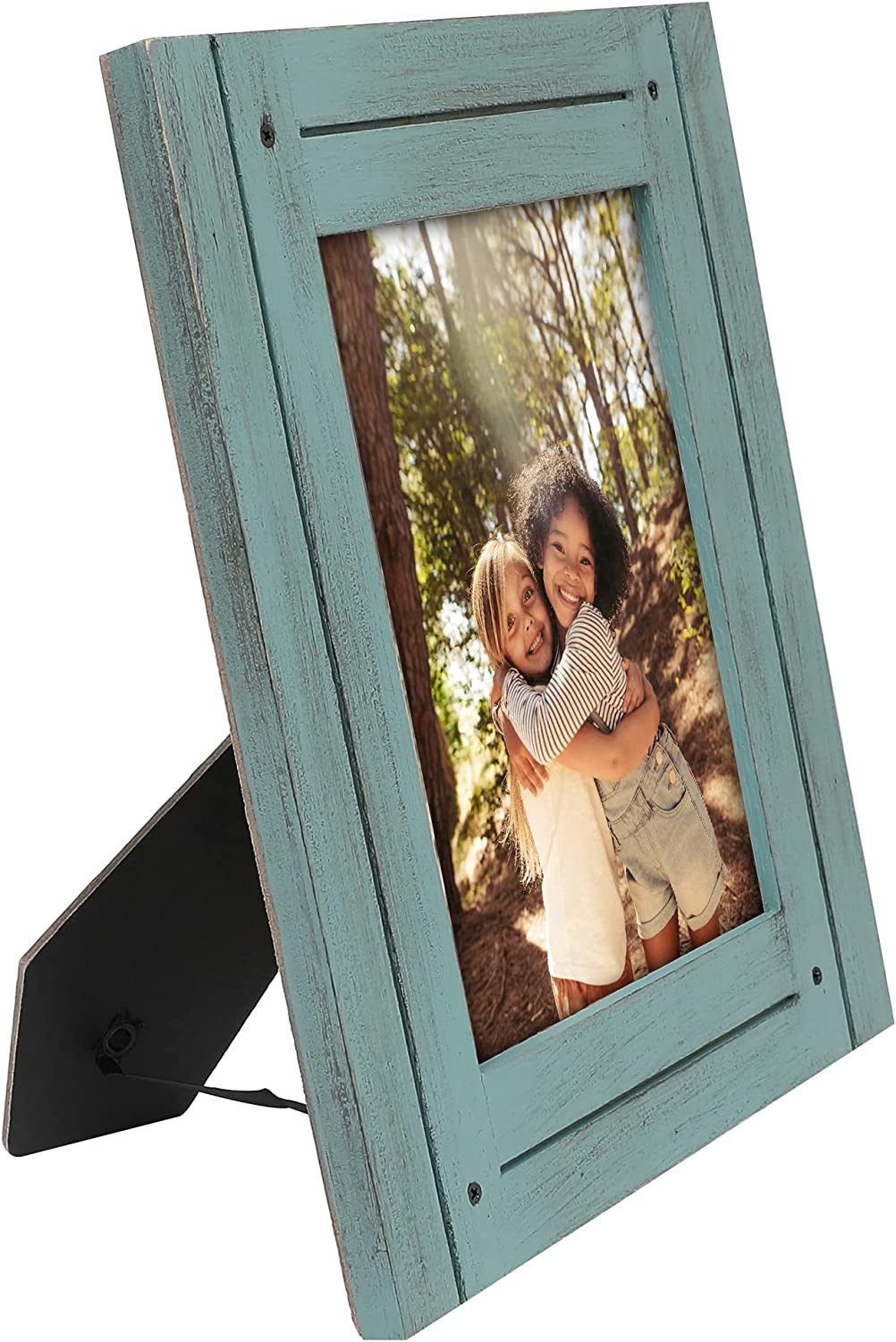 Rustic Picture Frame with Textured Wood | Choose Size and Color