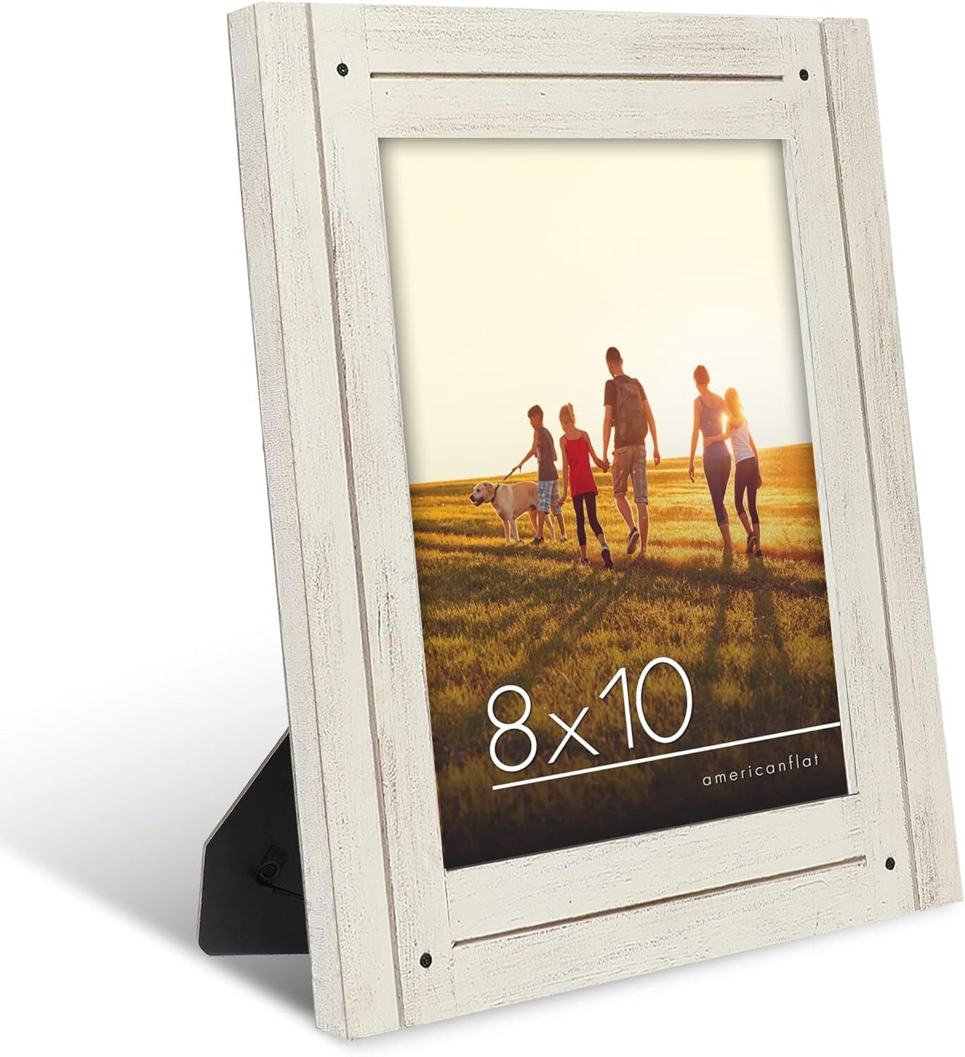 Rustic Picture Frame with Textured Wood | Choose Size and Color