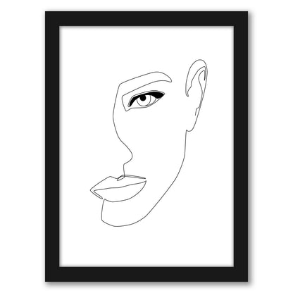 Face Shadow by Explicit Design - Framed Print