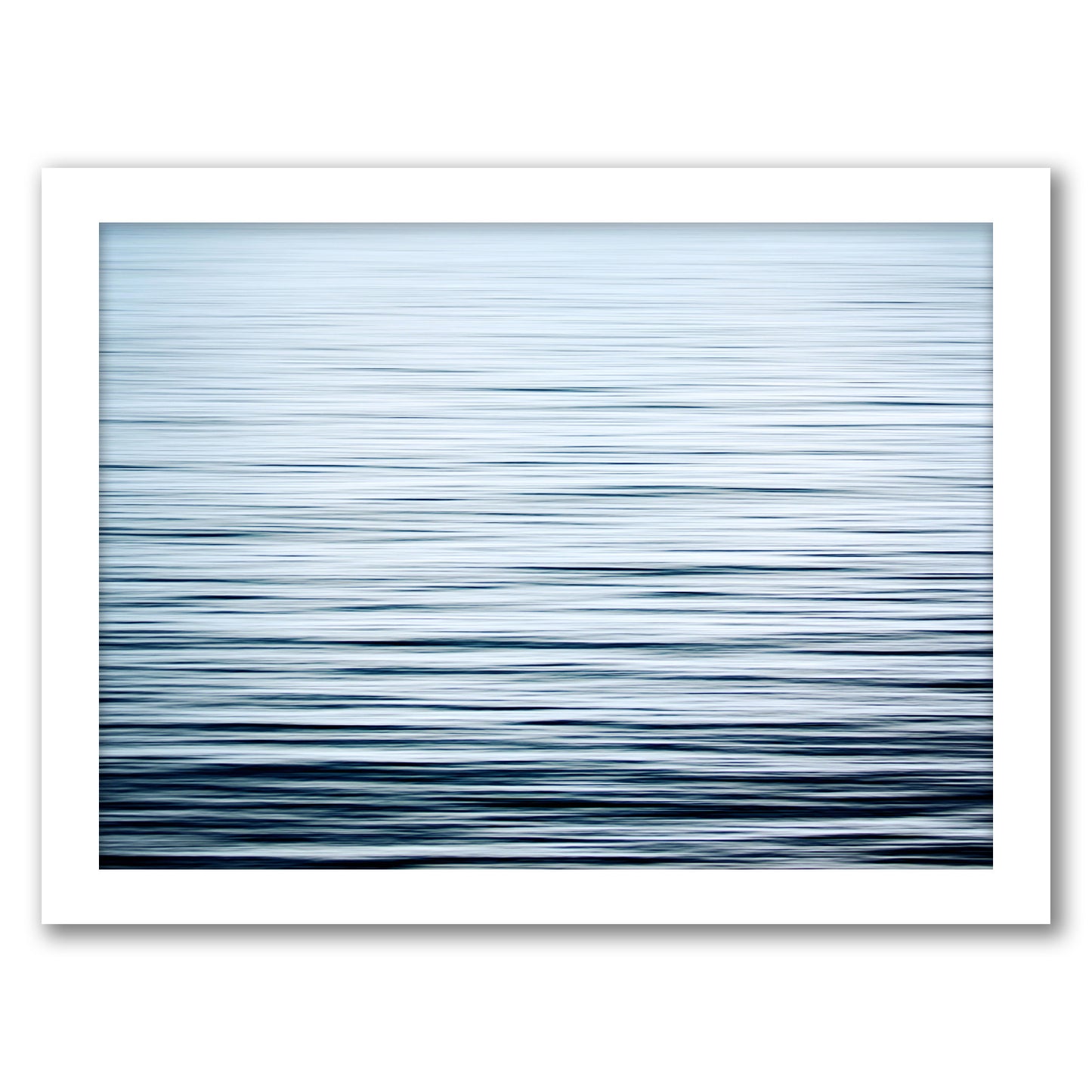 Liquid Blue Sea By The Gingham Owl - Framed Print