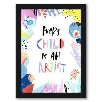 Every Child Is An Artist By Elena David - Framed Print