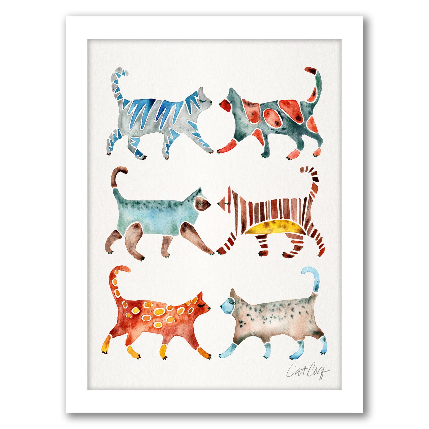 Cat Collection by Cat Coquillette - Framed Print