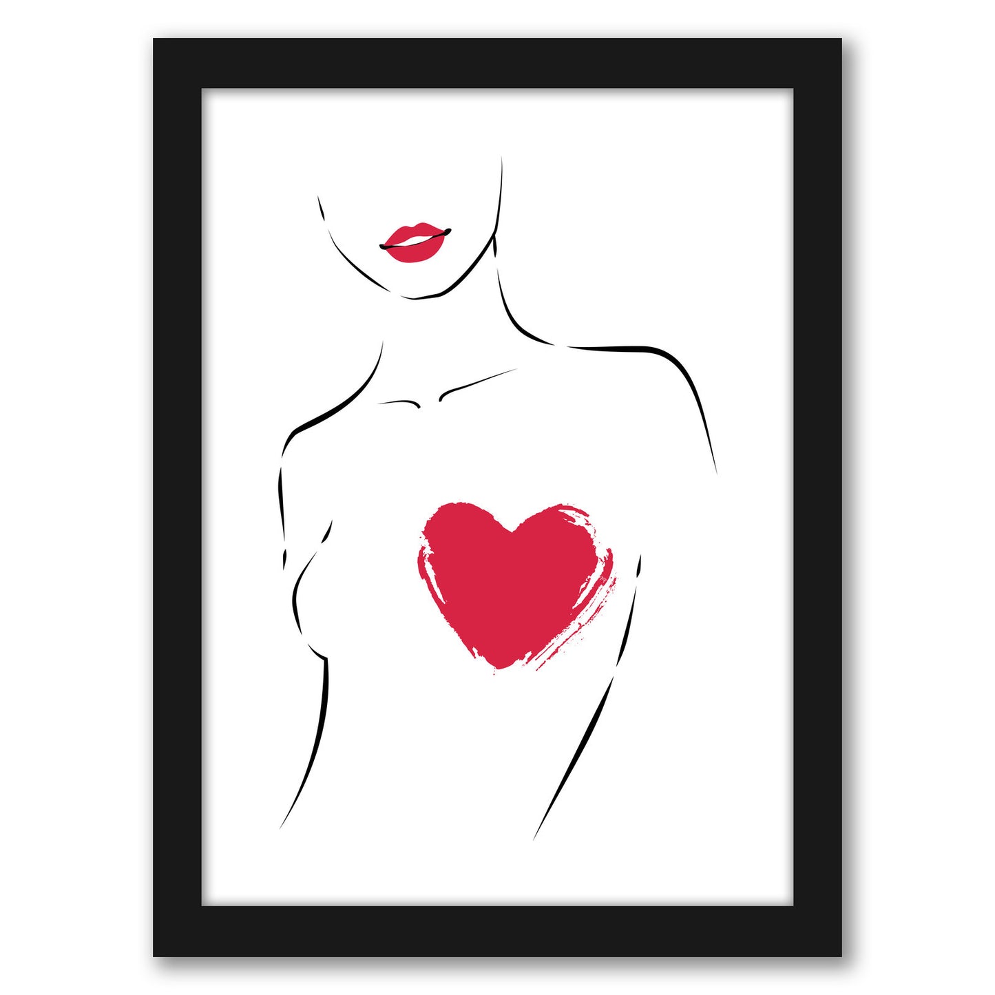 Heart By Martina - Framed Print