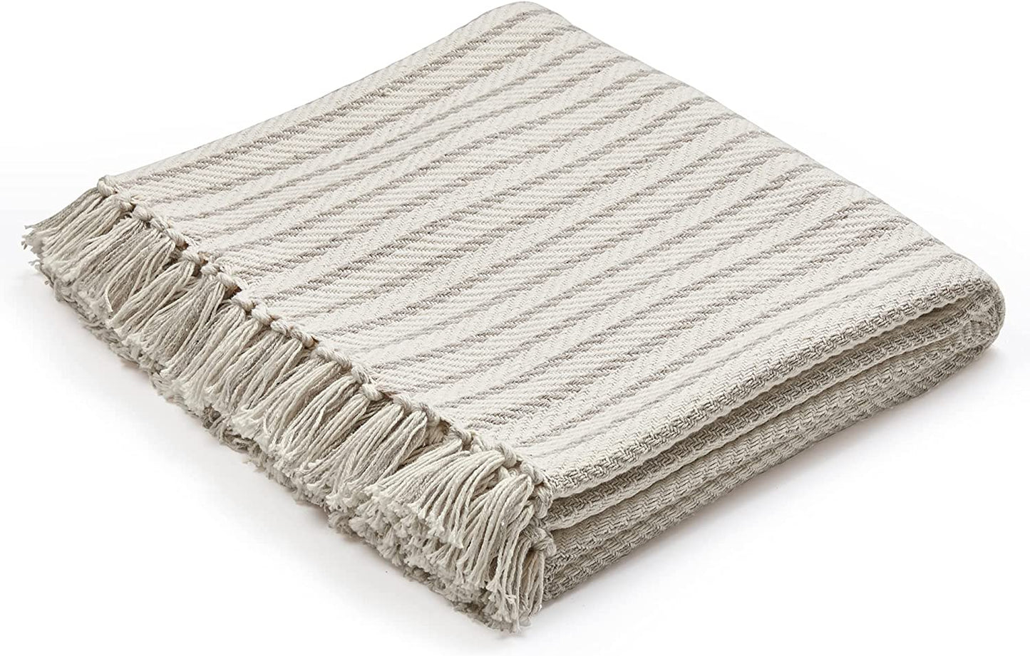 Neutral Lightweight Cozy Soft Blankets & Throws for Bed - Variety of style