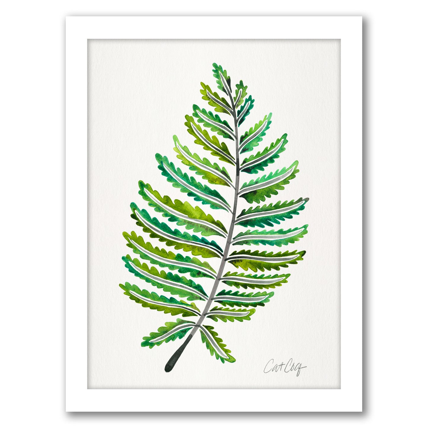 Fern Leaf by Cat Coquillette - Framed Print