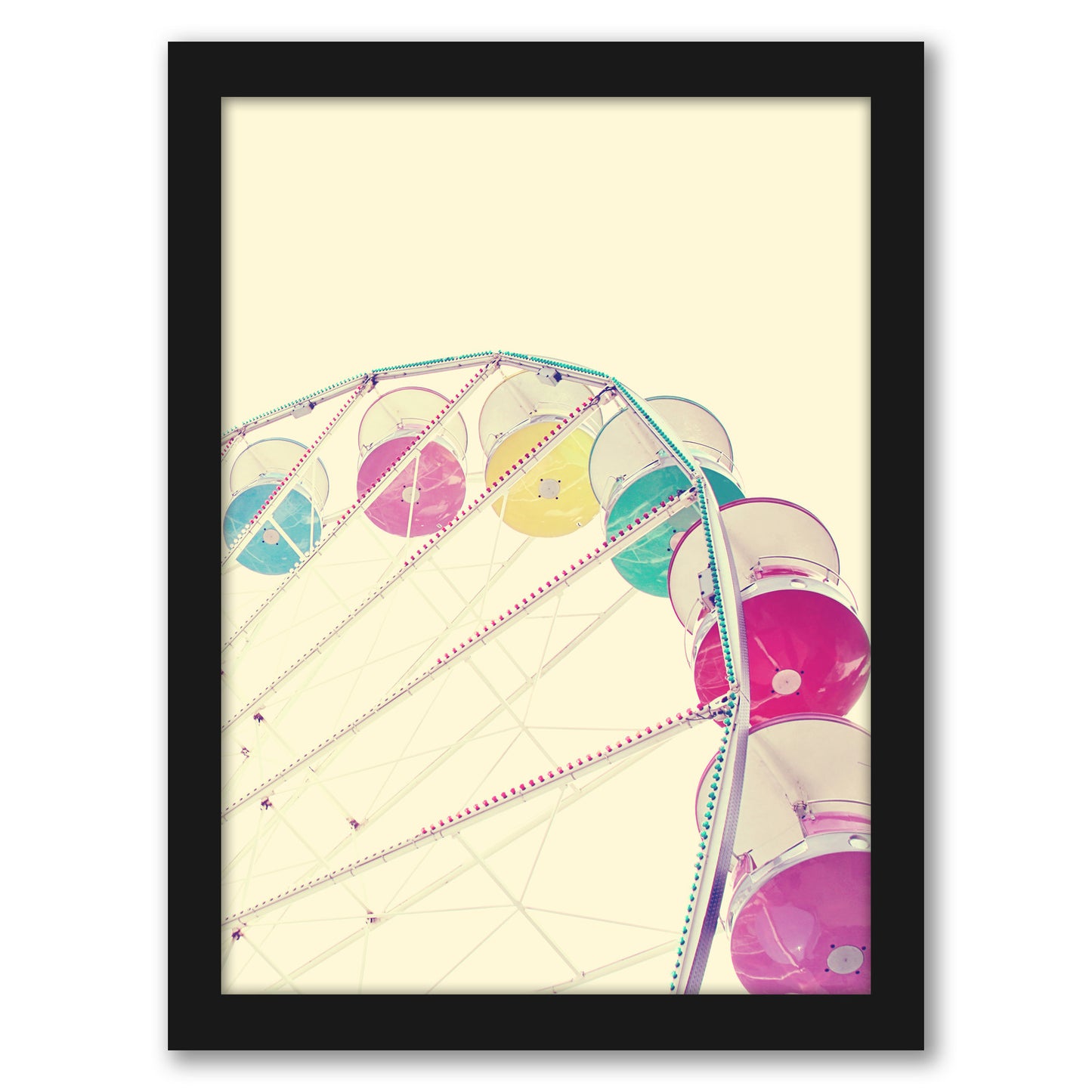 Candy Wheel By The Gingham Owl - Framed Print