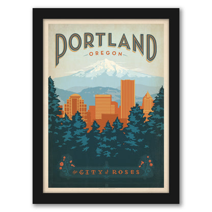 Portland Oregon by Anderson Design Group - Framed Print