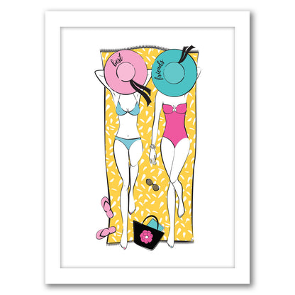 Summerbff By Martina - White Framed Print