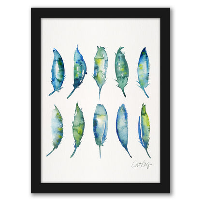 Feathers by Cat Coquillette - Framed Print