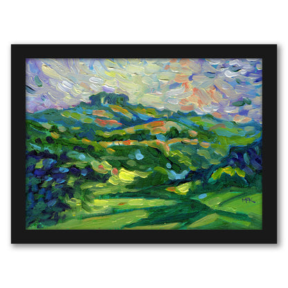 Trees On The Horizon By Mary Kemp - Framed Print
