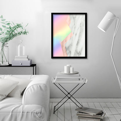 Unicorn Marble by Emanuela Carratoni - Framed Print