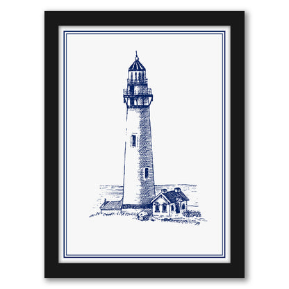 Lighthouse By Nuada - Framed Print
