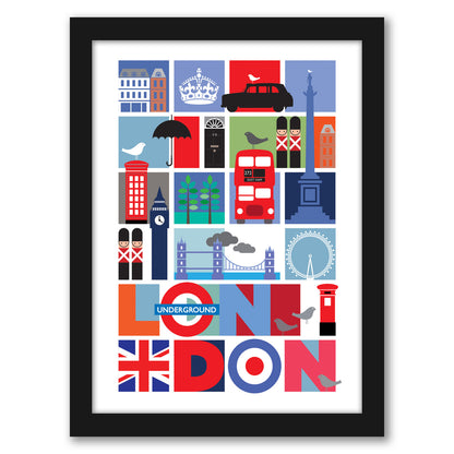 London by Visual Philosophy - Framed Print