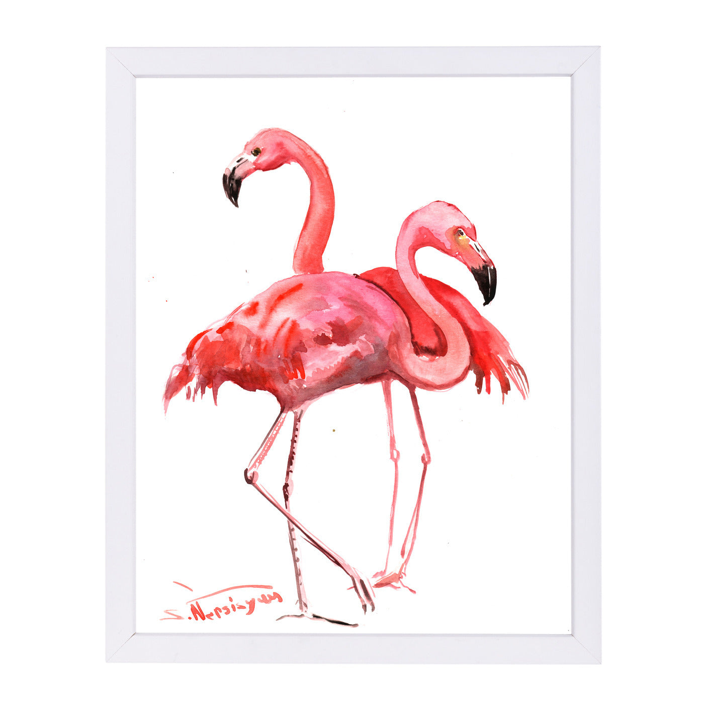 Flamingos by Suren Nersisyan Framed Print - Americanflat