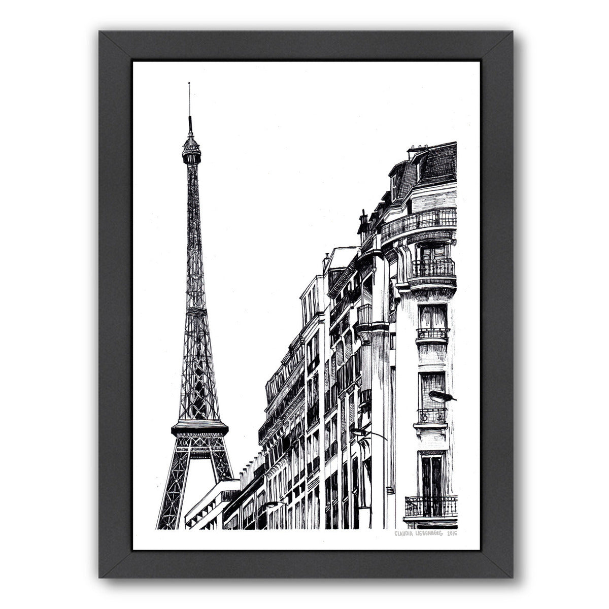 Paris by Claudia Liebenberg Framed Print - Americanflat
