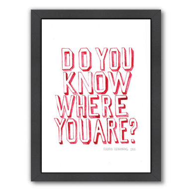 Do You Know Who You Are by Claudia Liebenberg Framed Print - Wall Art - Americanflat