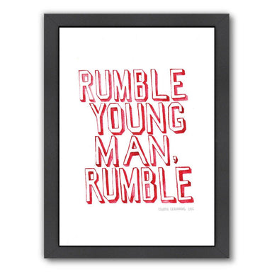 Rumble by Claudia Liebenberg Framed Print - Wall Art - Americanflat