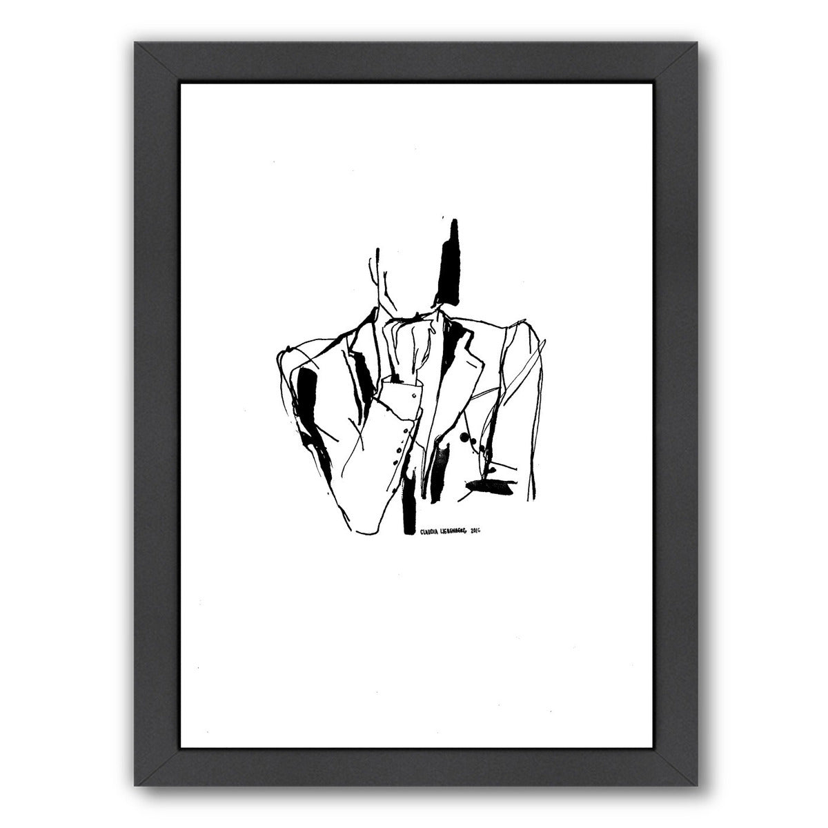 Inked 3 by Claudia Liebenberg Framed Print - Americanflat