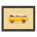 Yellow Van By Florent Bodart - Black Framed Print - Wall Art - Americanflat