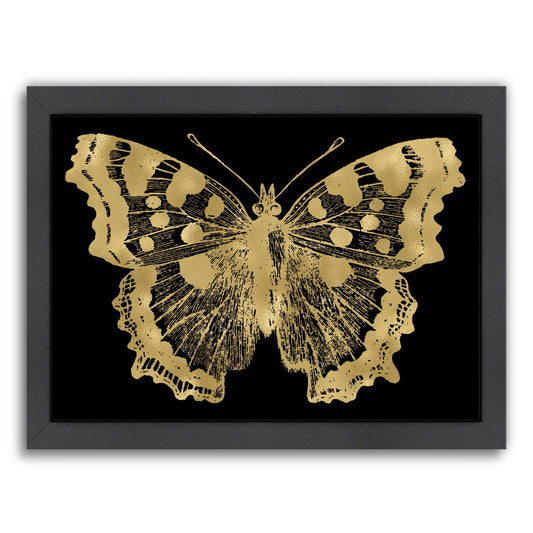 Butterfly 1 Gold On by Amy Brinkman Framed Print - Wall Art - Americanflat