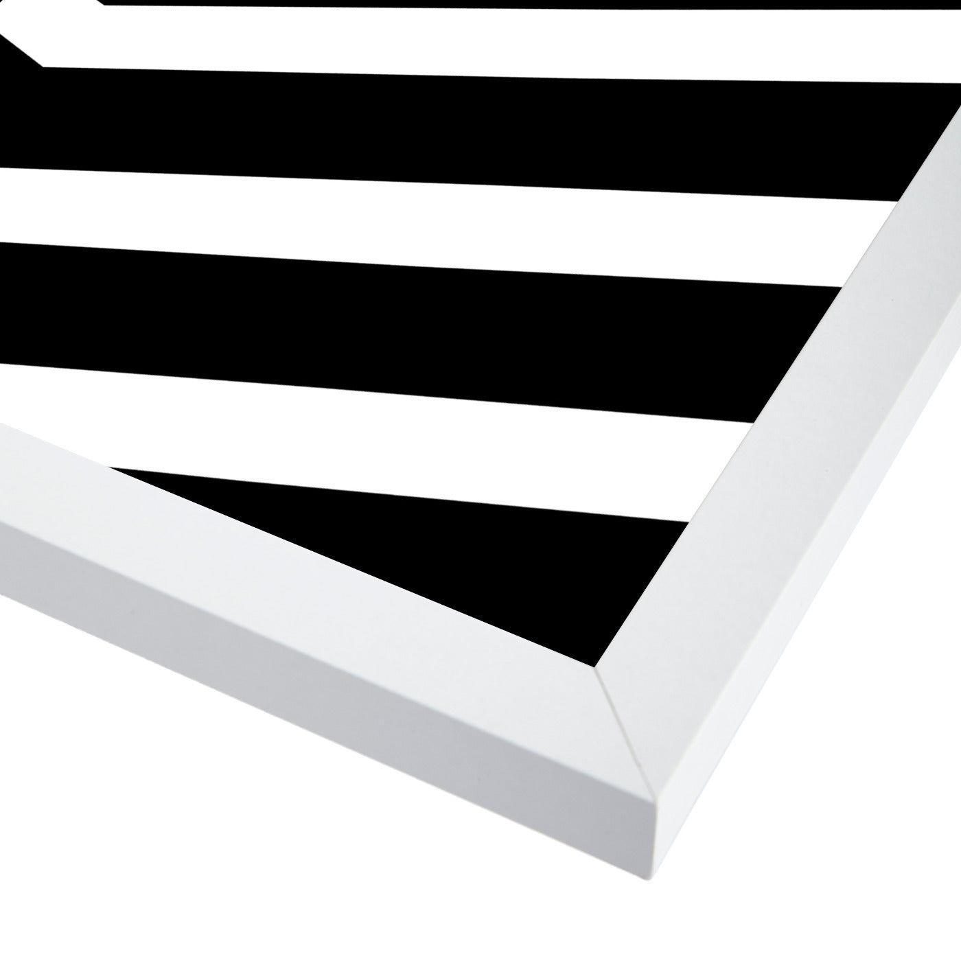Pop Fizz Clink White Chevron by Amy Brinkman Framed Print - Americanflat