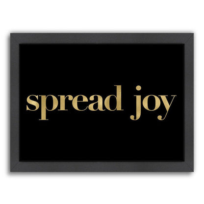 Spread Joy Gold On by Amy Brinkman Framed Print - Wall Art - Americanflat