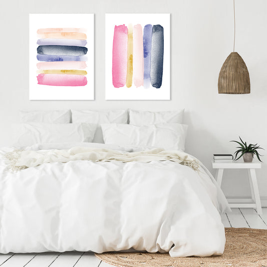 Abstract by Amy Brinkman - 2 Piece Wrapped Canvas Set - Americanflat