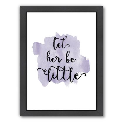 Let Her Be Little Watercolor Lavender by Amy Brinkman Framed Print - Americanflat