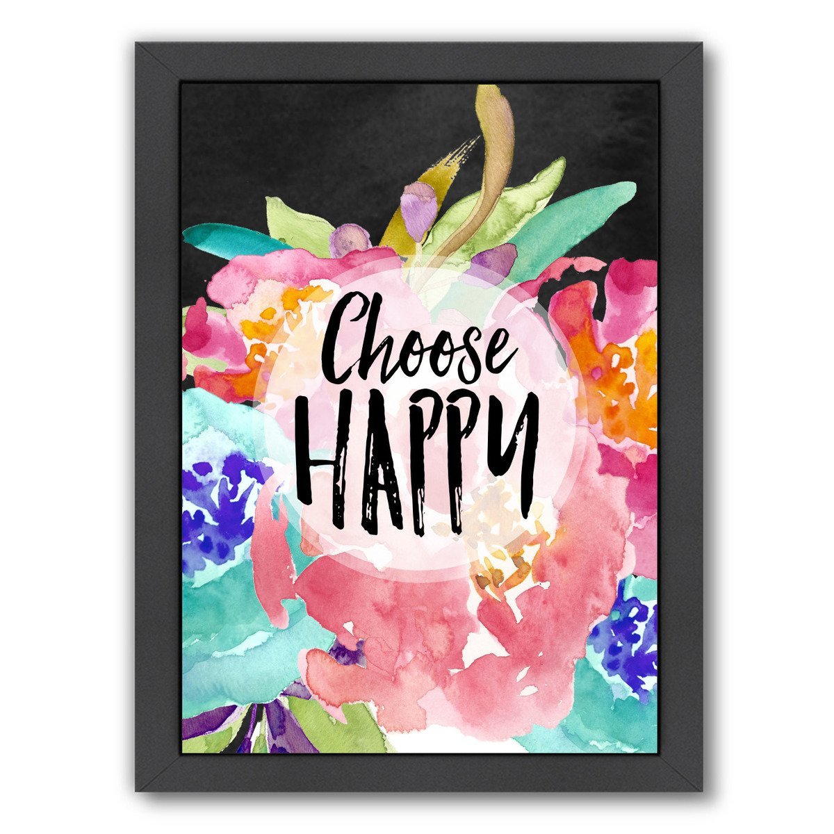 Choose Happy by Amy Brinkman Framed Print - Americanflat