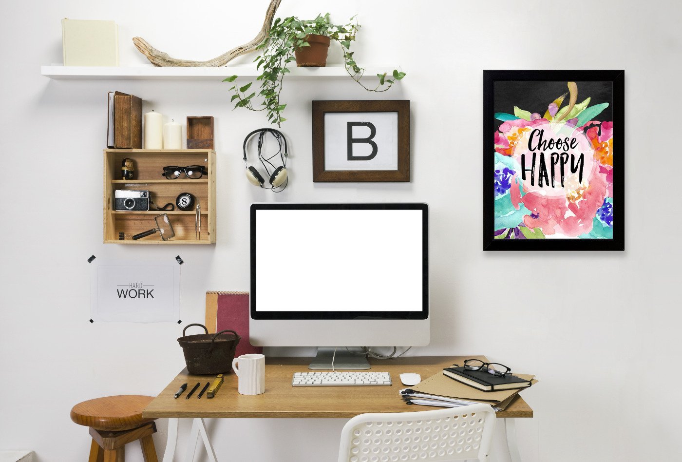 Choose Happy by Amy Brinkman Framed Print - Americanflat