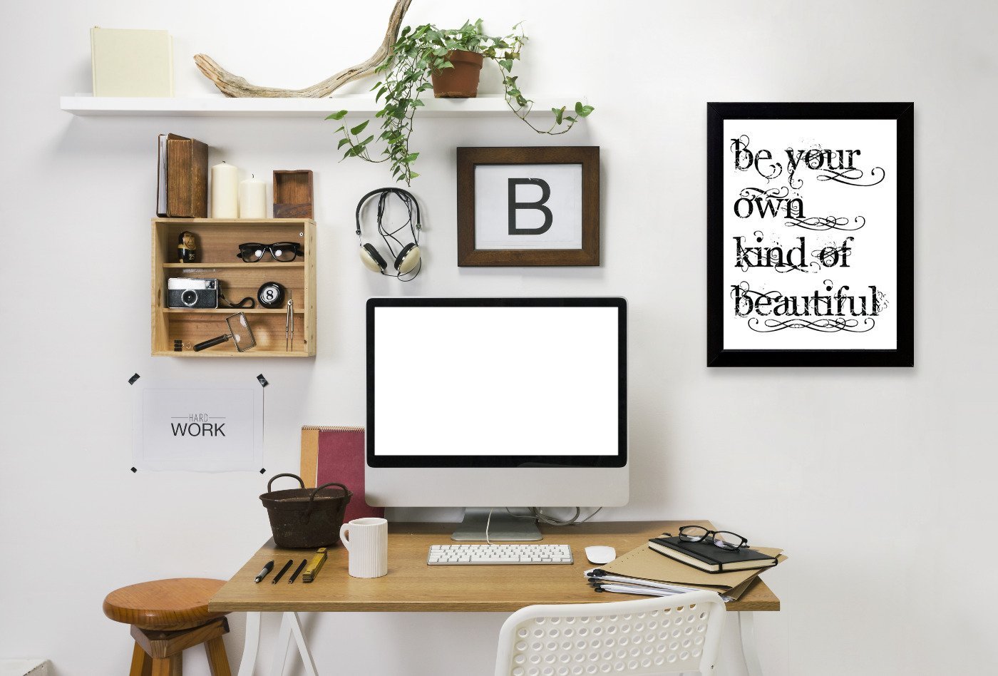 Be Own Beautiful by Amy Brinkman Framed Print - Americanflat