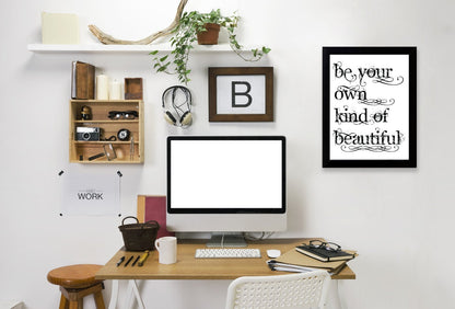 Be Own Beautiful by Amy Brinkman Framed Print - Americanflat