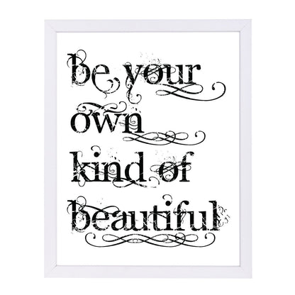 Be Own Beautiful by Amy Brinkman Framed Print - Americanflat