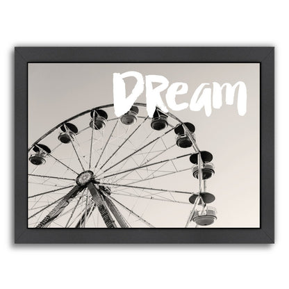 Ferris Wheel Dream White by Amy Brinkman Framed Print - Wall Art - Americanflat