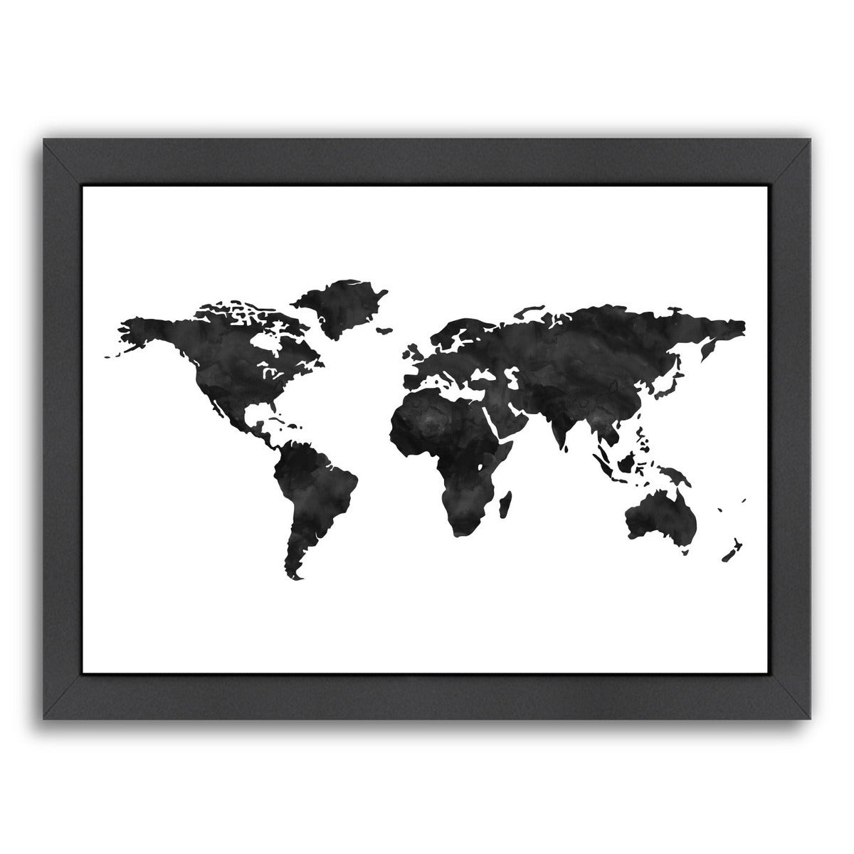 World Map  by Amy Brinkman Framed Print - Americanflat
