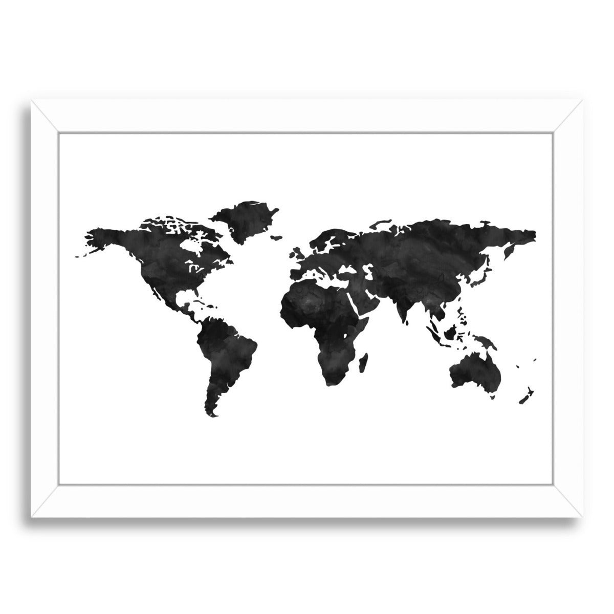 World Map  by Amy Brinkman Framed Print - Americanflat