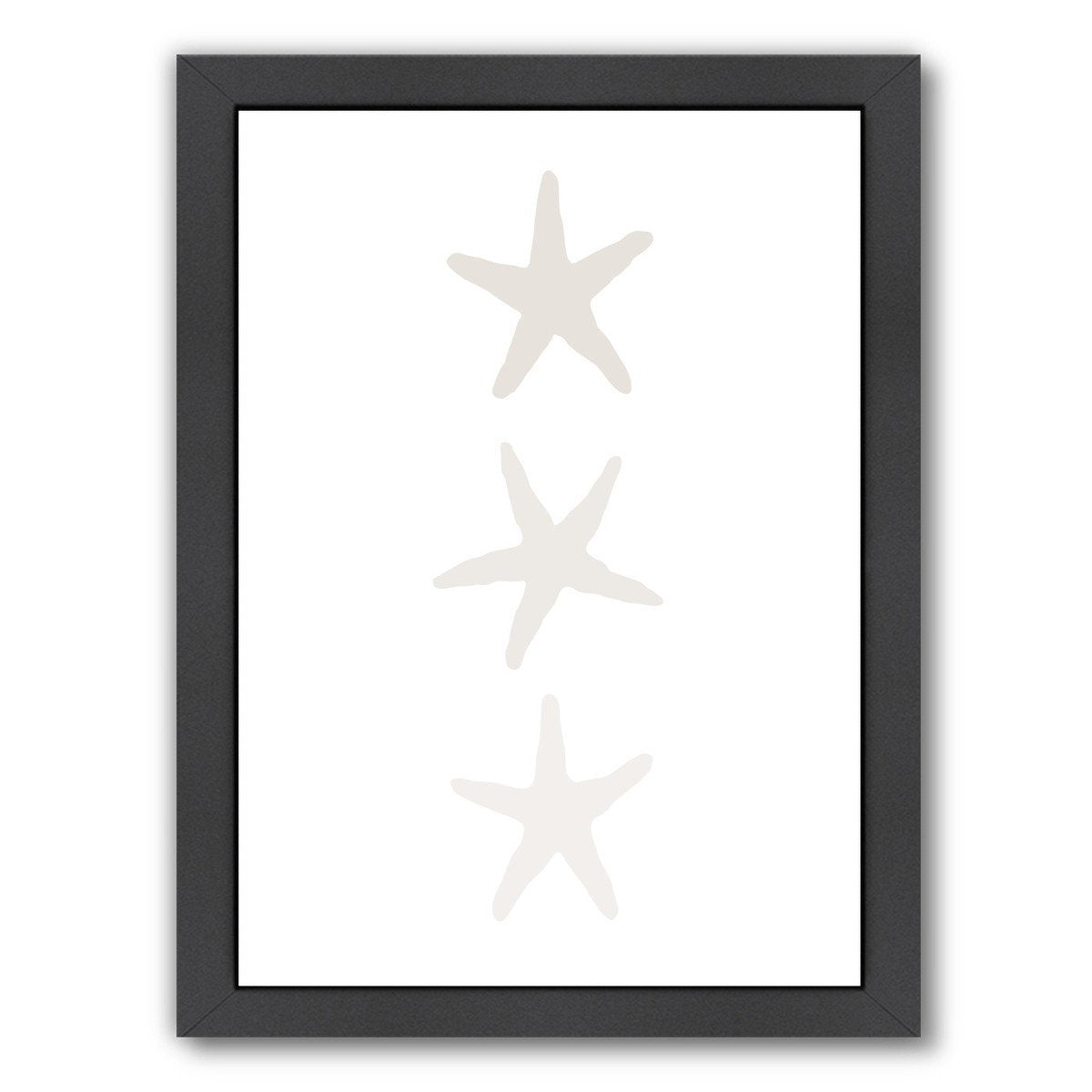 Beige Starfish Vertical by Jetty Printables Framed Print - Wall Art - Americanflat