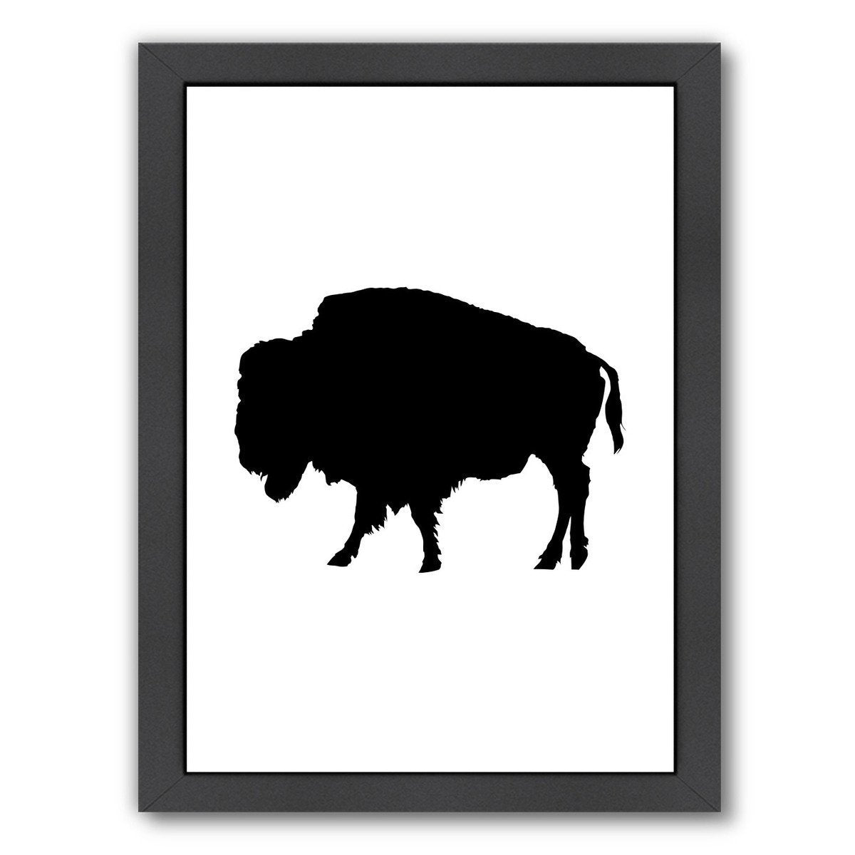 Black Buffalo by Jetty Printables Framed Print - Americanflat