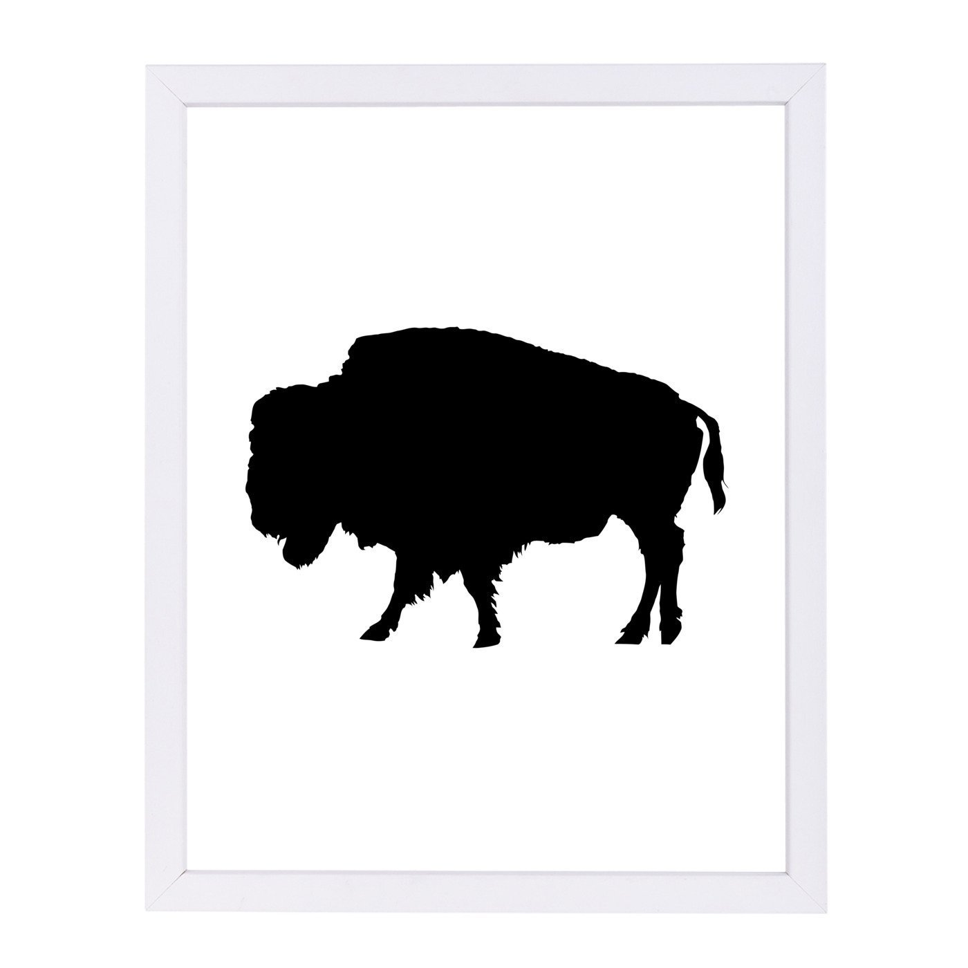 Black Buffalo by Jetty Printables Framed Print - Americanflat