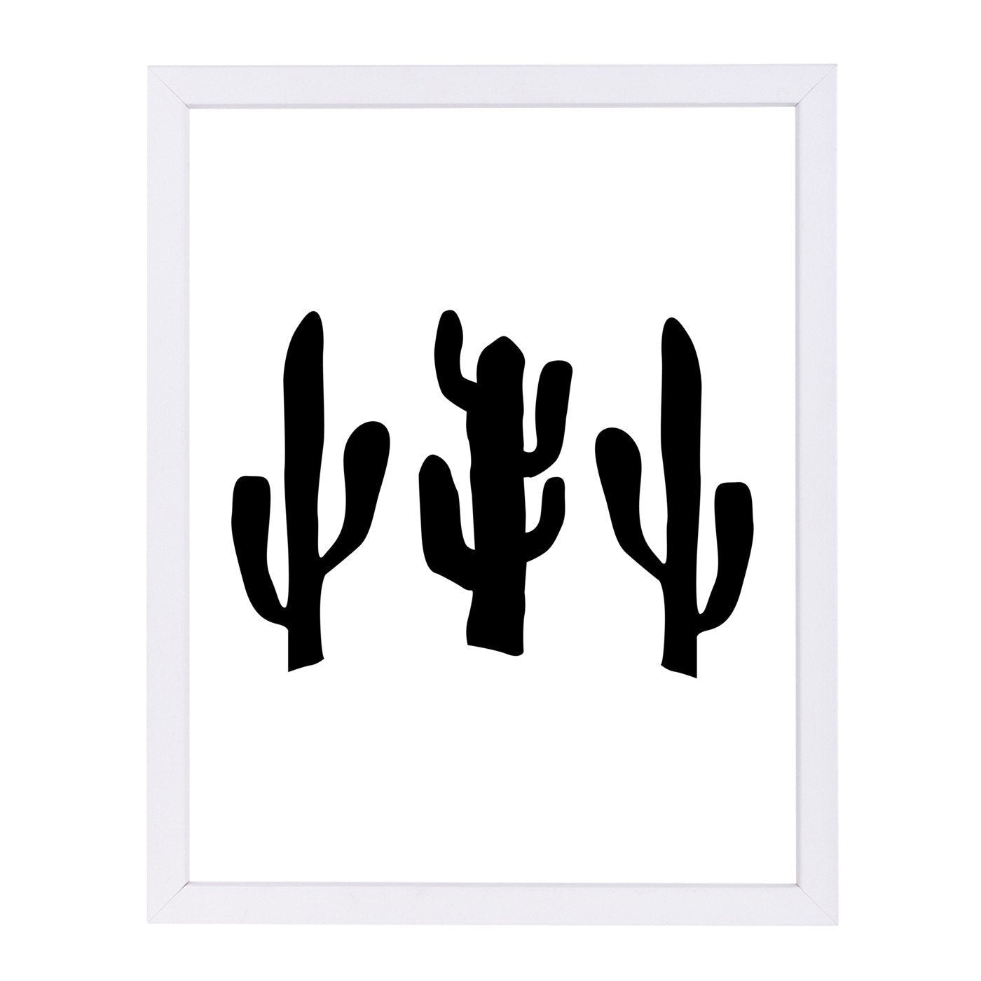 Black Cactus by Jetty Printables Framed Print - Americanflat