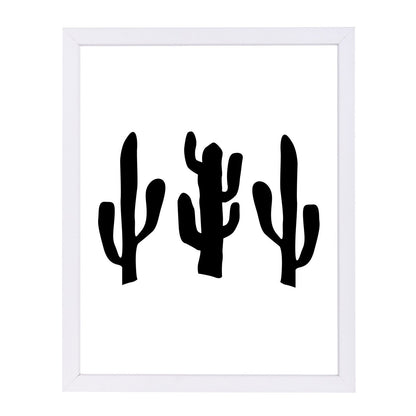 Black Cactus by Jetty Printables Framed Print - Americanflat