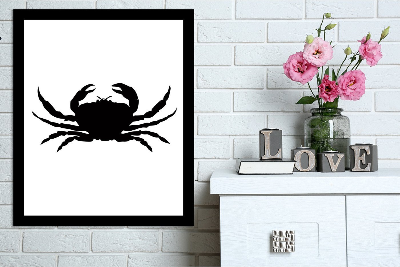Black Crab by Jetty Printables Framed Print - Americanflat