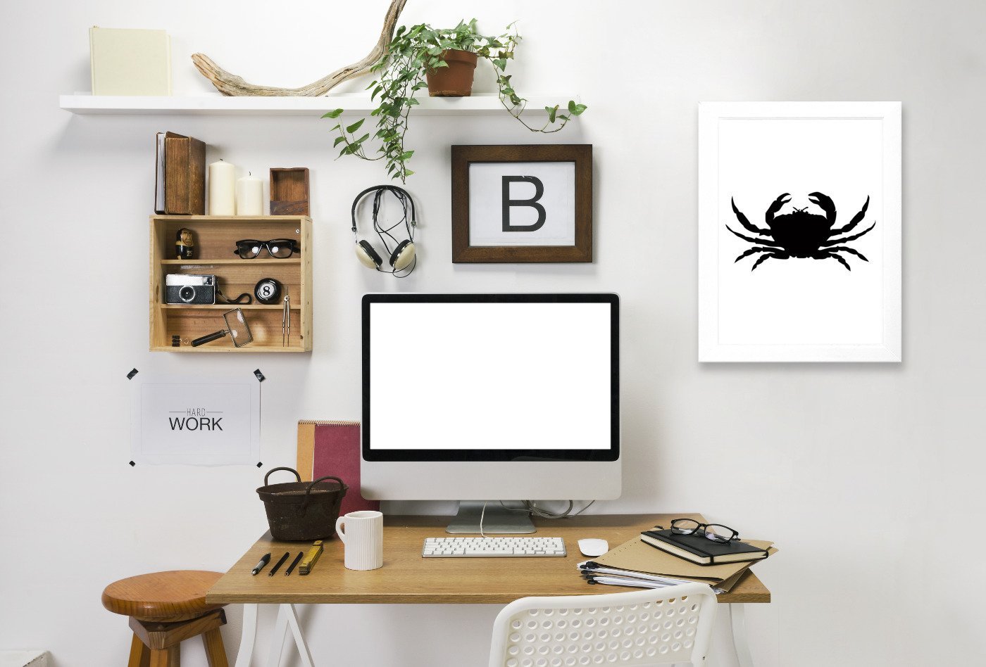 Black Crab by Jetty Printables Framed Print - Americanflat