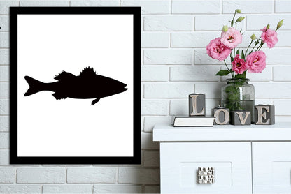 Black Sea Bass by Jetty Printables Framed Print - Americanflat