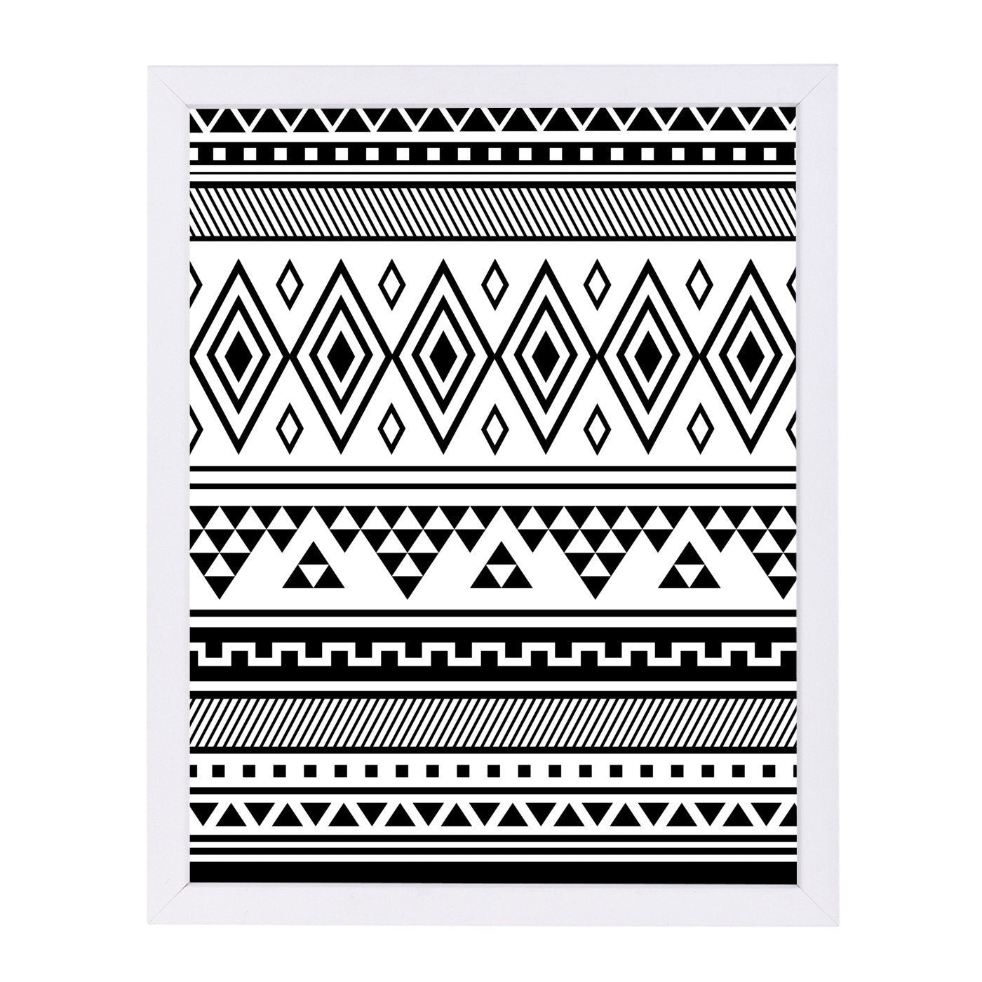 Black Tribal by Jetty Printables Framed Print - Americanflat