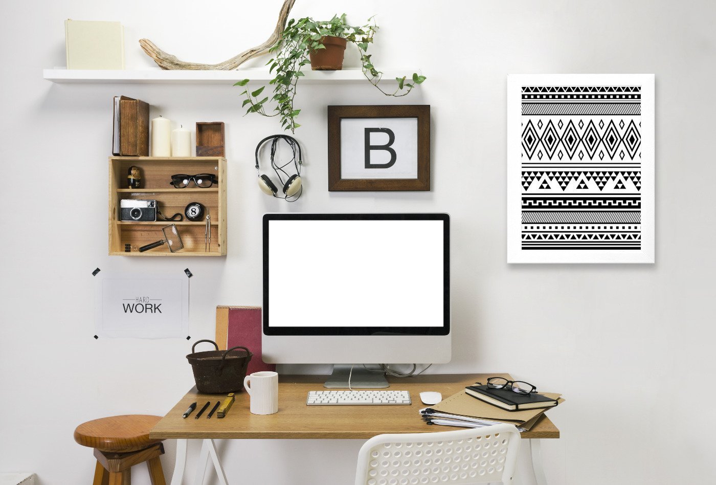 Black Tribal by Jetty Printables Framed Print - Americanflat