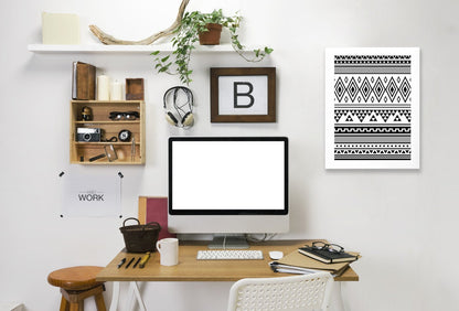 Black Tribal by Jetty Printables Framed Print - Americanflat