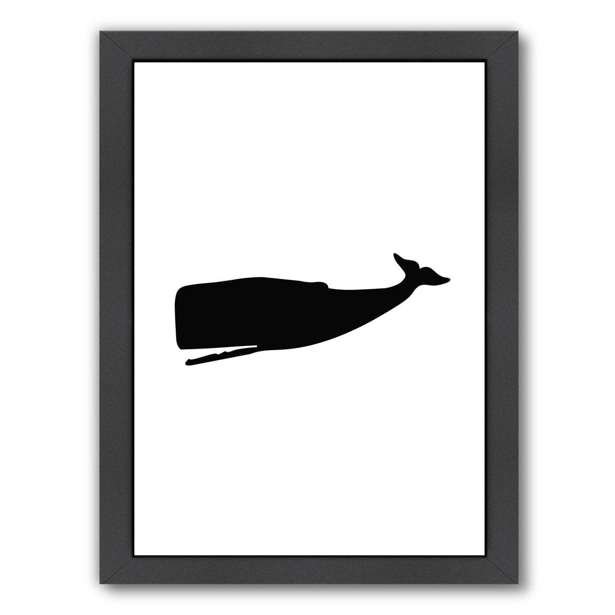 Black Whale by Jetty Printables Framed Print - Americanflat