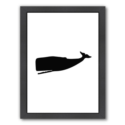 Black Whale by Jetty Printables Framed Print - Americanflat