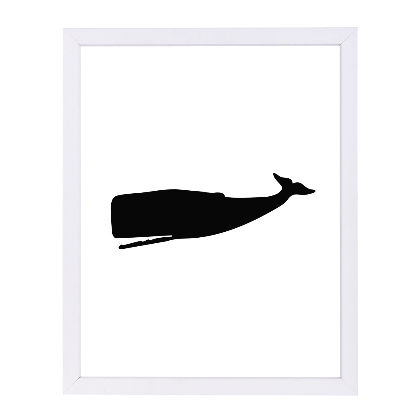 Black Whale by Jetty Printables Framed Print - Americanflat
